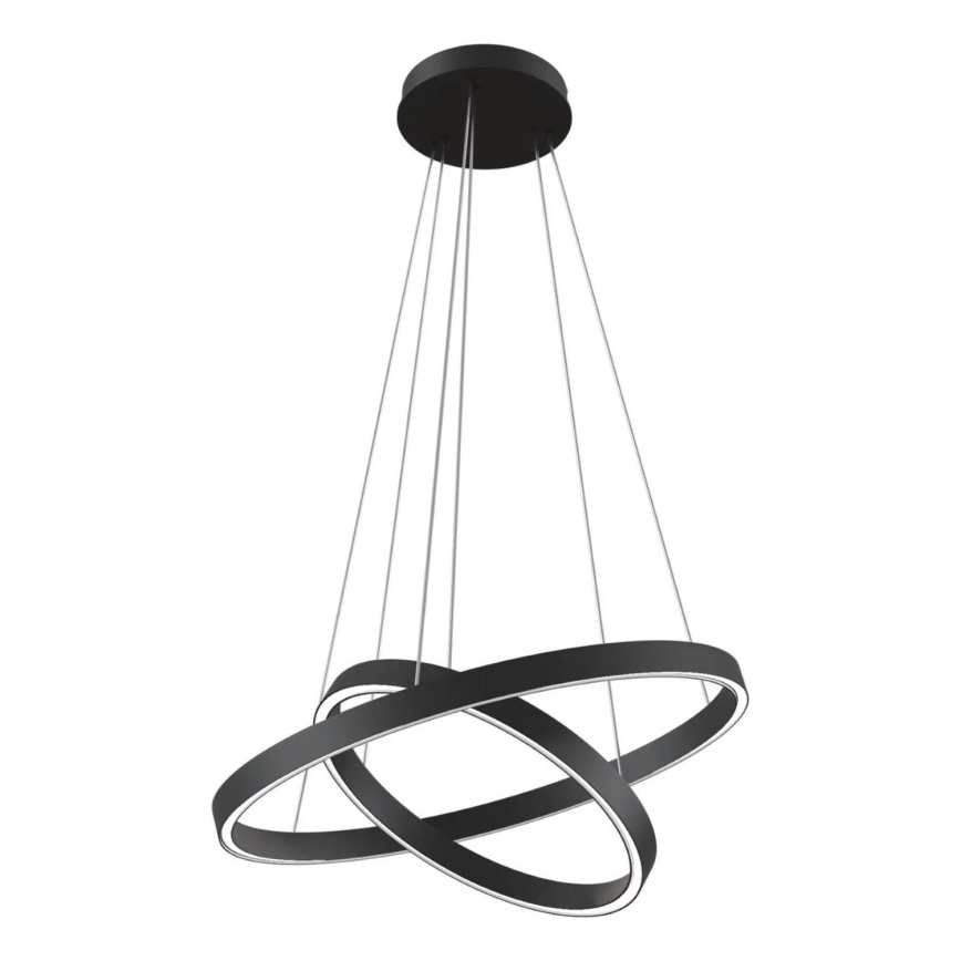 Maytoni MOD058PL-L55B3K - LED Lustra ar auklu RIM LED/61W/230V 3000K d. 60 cm melna