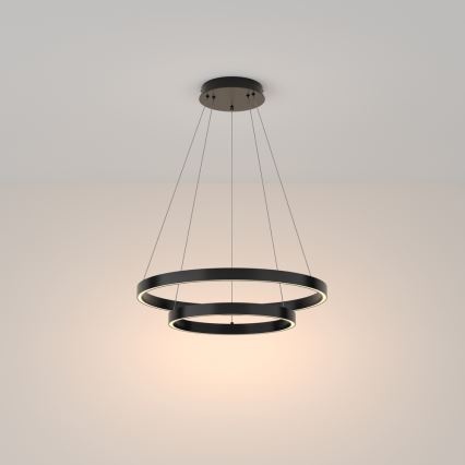 Maytoni MOD058PL-L55B3K - LED Lustra ar auklu RIM LED/61W/230V 3000K d. 60 cm melna