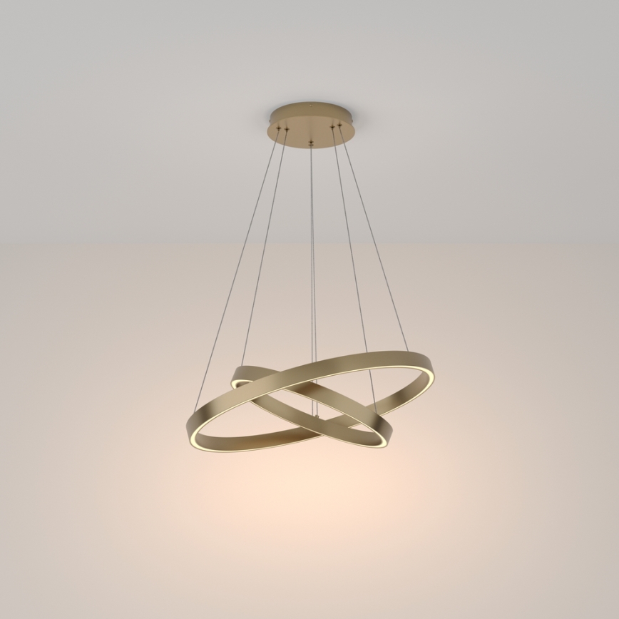 Maytoni MOD058PL-L55BS3K - LED Lustra ar auklu RIM LED/61W/230V 3000K d. 60 cm zelta