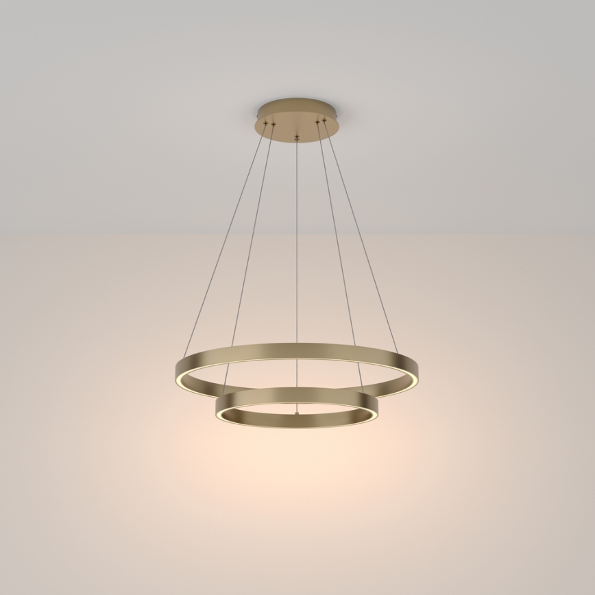 Maytoni MOD058PL-L55BS3K - LED Lustra ar auklu RIM LED/61W/230V 3000K d. 60 cm zelta