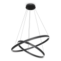 Maytoni MOD058PL-L74B3K - LED Lustra ar auklu RIM LED/88W/230V 3000K d. 80 cm melna