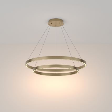 Maytoni MOD058PL-L74BS3K - LED Lustra ar auklu RIM LED/88W/230V 3000K d. 80 cm zelta