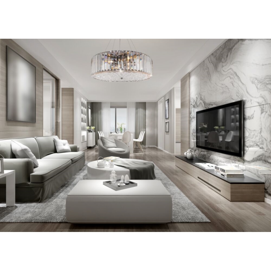 Maytoni MOD080CL-06CH - Lustra ar auklu RECINTO 6xE27/60W/230V