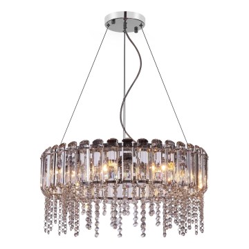 Maytoni MOD097PL-08CH - Lustra ar auklu HAIL 8xE14/40W/230V d. 60,5 cm spīdīgi hromēts