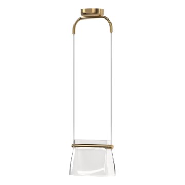 Maytoni MOD170PL-L8BS3K - LED Lustra ar auklu CABARET LED/8W/230V zelta