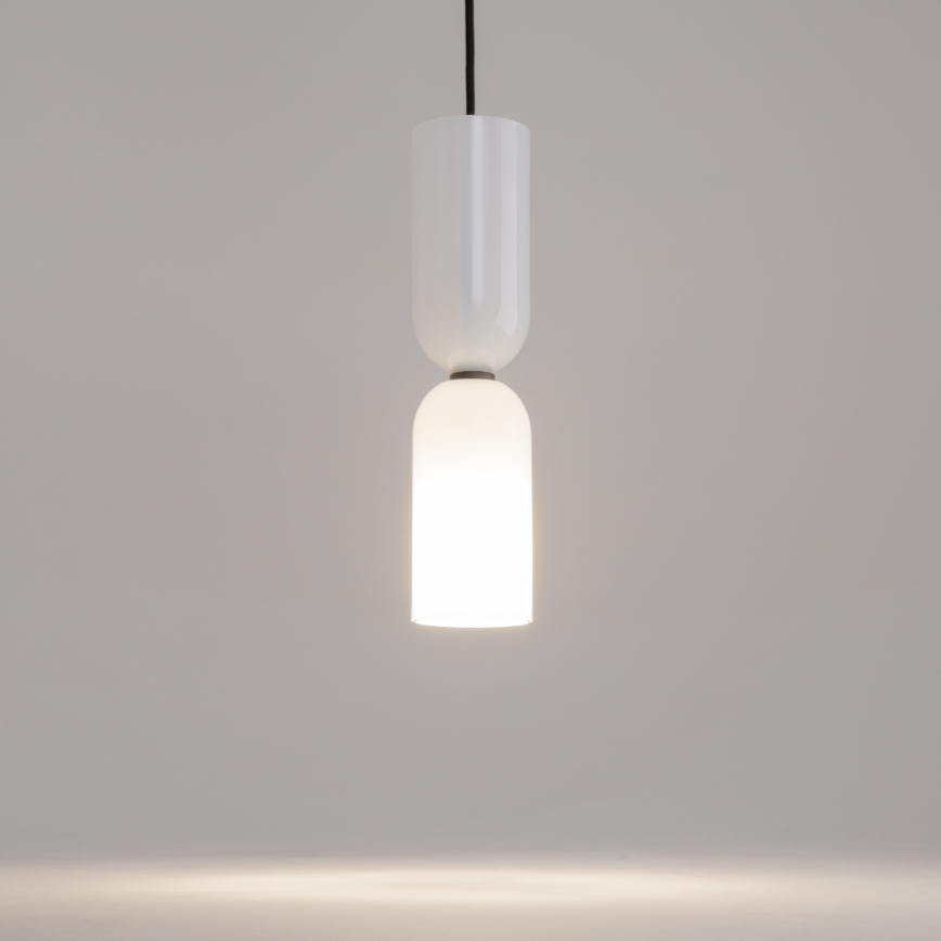 Maytoni MOD177PL-01W - Lustra ar auklu MEMORY 1xE14/40W/230V balta