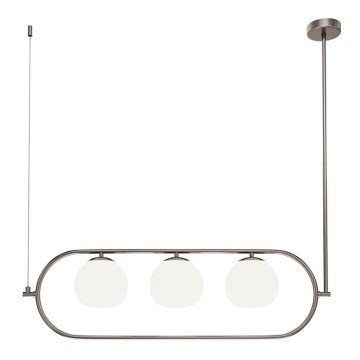 Maytoni MOD221PL-03N - Lustra ar stieni ERICH 3xE14/40W/230V matēts hroms