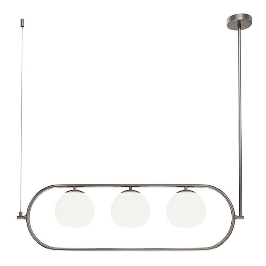 Maytoni MOD221PL-03N - Lustra ar stieni ERICH 3xE14/40W/230V matēts hroms