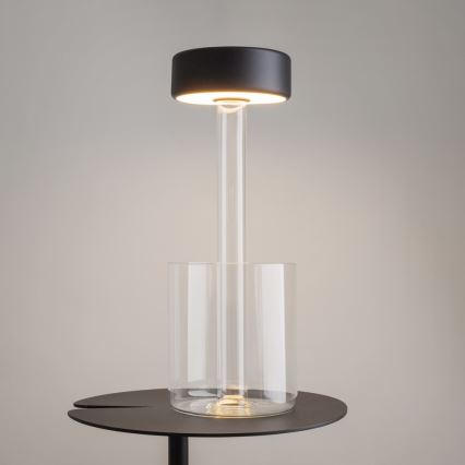 Maytoni MOD229TL-L3B3K1 - LED Aptumšojama uzlādējama pārvietojama galda lampa LED/3W/5V 2200-4000K melna/caurspīdīga