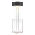 Maytoni MOD229TL-L3B3K1 - LED regulējama uzlādējama pārnēsājama galda lampa LED/3W/5V 2200-4000K 2000 mAh melna/caurspīdīga