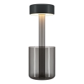 Maytoni MOD229TL-L3B3K3 - LED regulējama uzlādējama pārnēsājama galda lampa LED/3W/5V 2200-4000K 2000 mAh melna/pelēka