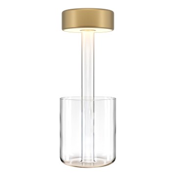 Maytoni MOD229TL-L3G3K1 - LED Aptumšojama uzlādējams pārvietojams galda lampa LED/3W/5V 2200-4000K zelta/caurspīdīga