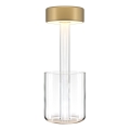 Maytoni MOD229TL-L3G3K1 - LED regulējama uzlādējama pārnēsājama galda lampa LED/3W/5V 2200-4000K 2000 mAh zelta/caurspīdīga