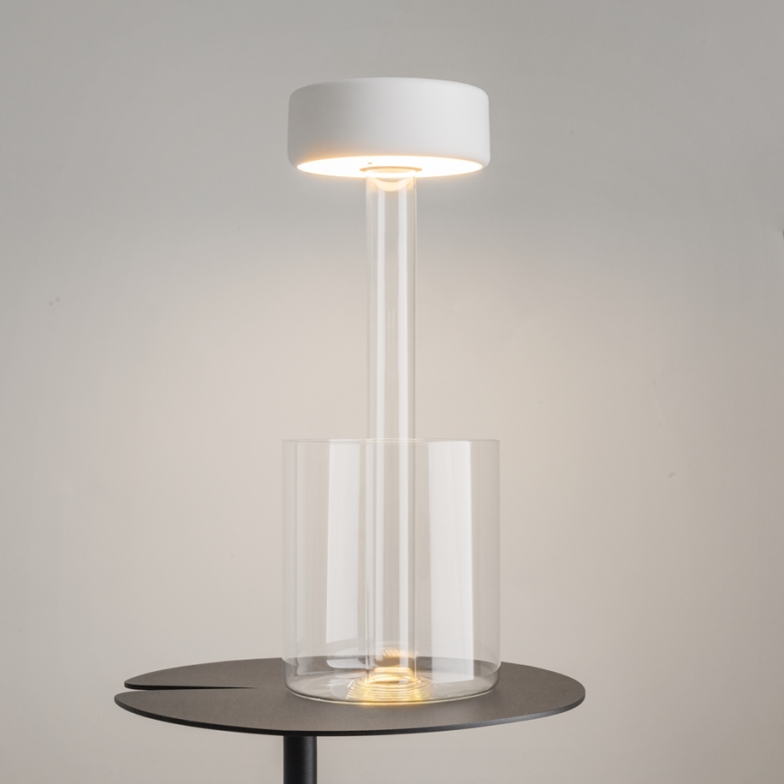 Maytoni MOD229TL-L3W3K1 - LED Aptumšojama uzlādējams pārvietojams galda lampa LED/3W/5V 2200-4000K balta/caurspīdīga