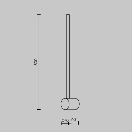 Maytoni MOD237WL-L6BS3K - LED Sienas lampa LIGHT STICK LED/7W/230V 3000K zelta