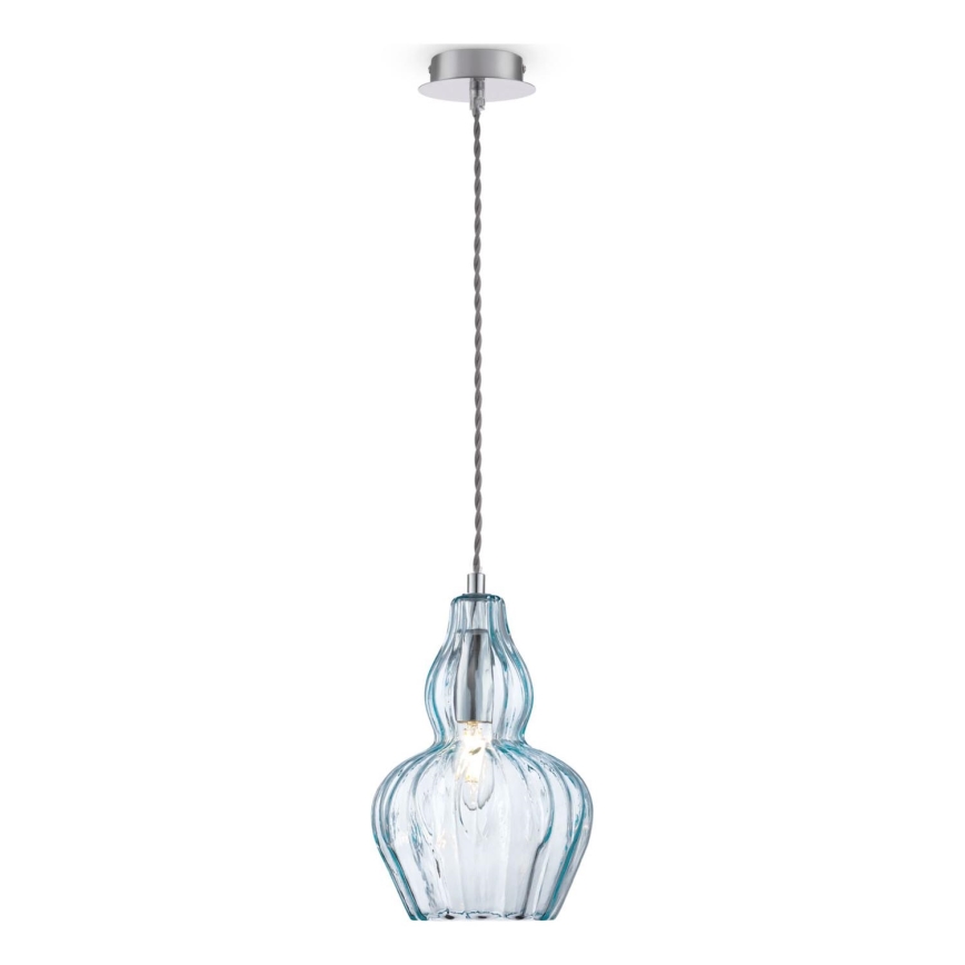 Maytoni MOD238-PL-01-BL - Lustra ar auklu EUSTOMA 1xE14/40W/230V zila