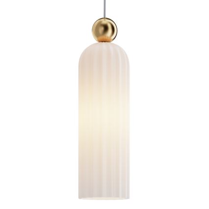 Maytoni MOD302PL-01W - Lustra ar auklu ANTIC 1xE14/40W/230V zelta/balta