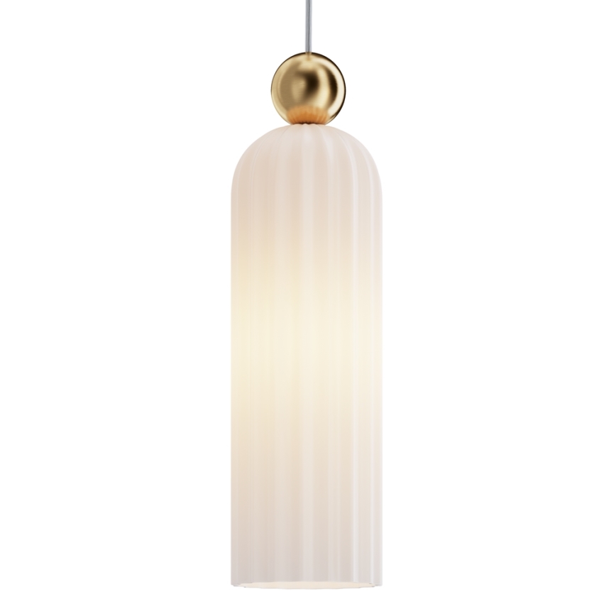 Maytoni MOD302PL-01W - Lustra ar auklu ANTIC 1xE14/40W/230V zelta/balta