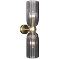Maytoni MOD302WL-02GR - Sienas lampa ANTIC 2xE14/40W/230V zelta/pelēka