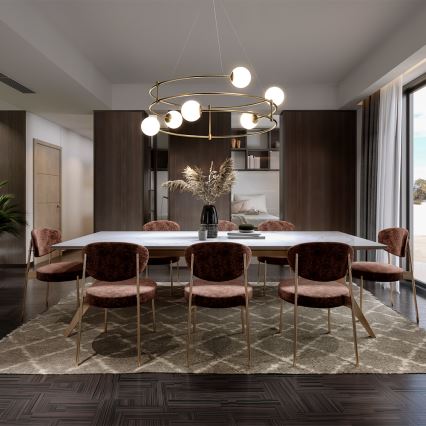 Maytoni MOD317PL-06G - Lustra ar auklu BALANCE 6xG9/40W/230V varš