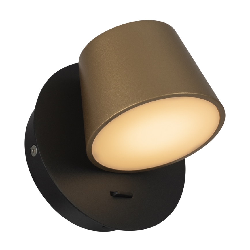 Maytoni MOD421WL-L6BBS3K - LED Sienas lampa PIXEL 7W/230V 3000K zelta/melna