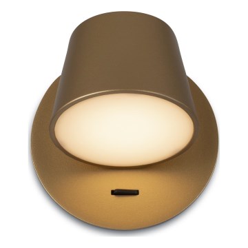 Maytoni MOD421WL-L6BS3K - LED Sienas lampa PIXEL LED/7W/230V 3000K zelta
