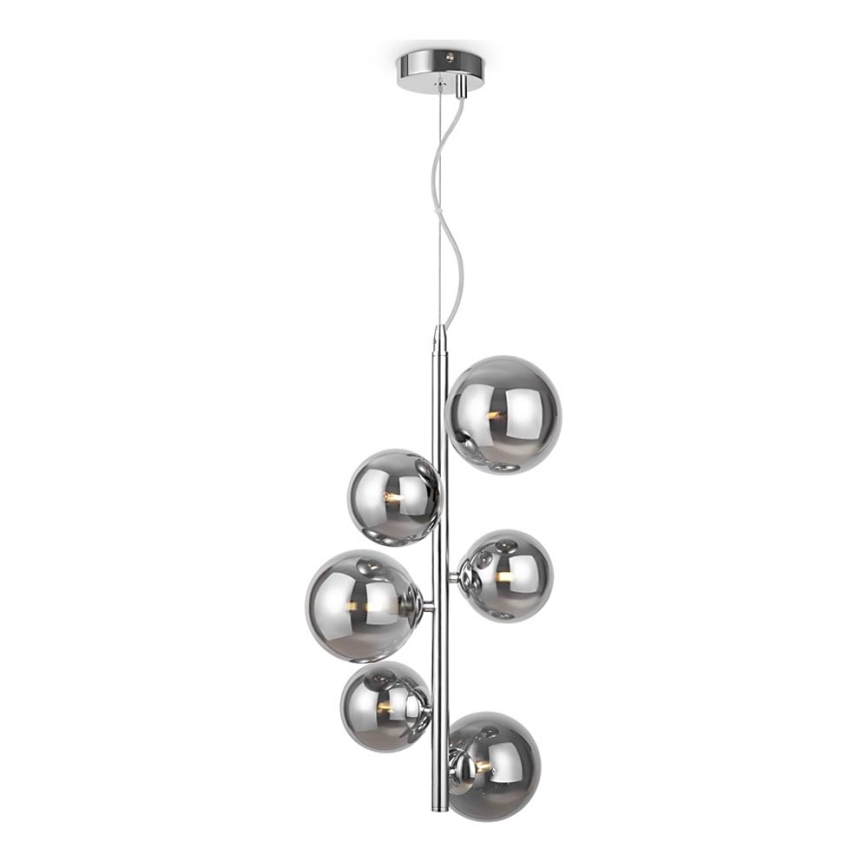 Maytoni MOD545PL-06CH - Lustra ar auklu DALLAS 6xG9/28W/230V spīdīgi hromēts