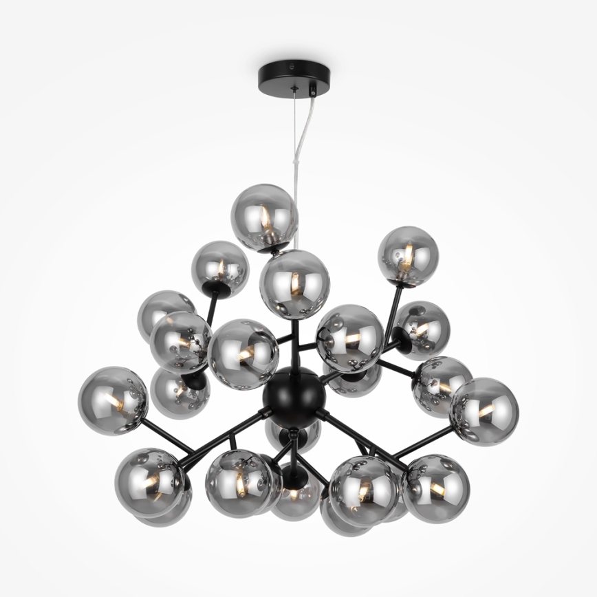 Maytoni MOD545PL-24B - Lustra ar auklu DALLAS 24xG9/28W/230V melna