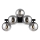 Maytoni MOD547WL-05B - Sienas lampa DALLAS 5xG9/28W/230V melna