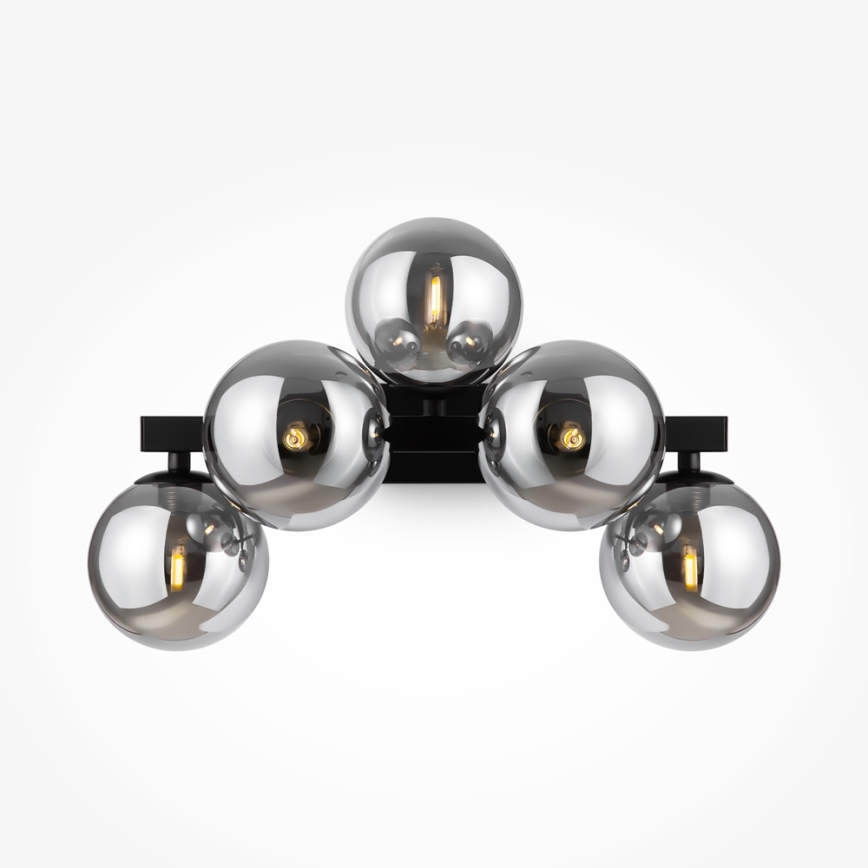 Maytoni MOD547WL-05B - Sienas lampa DALLAS 5xG9/28W/230V melna