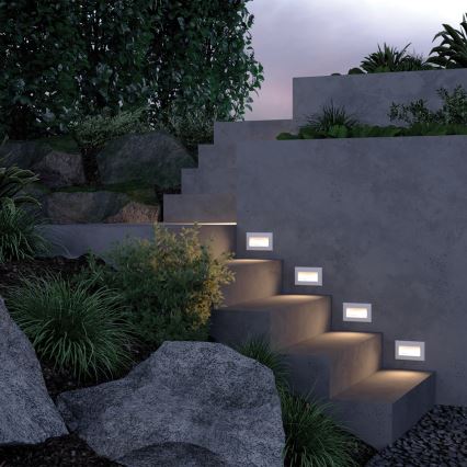 Maytoni O045SL-L3W3K - LED Iebūvējams āra lampa BOSCA LED/3W/230V 3000K IP65 balta