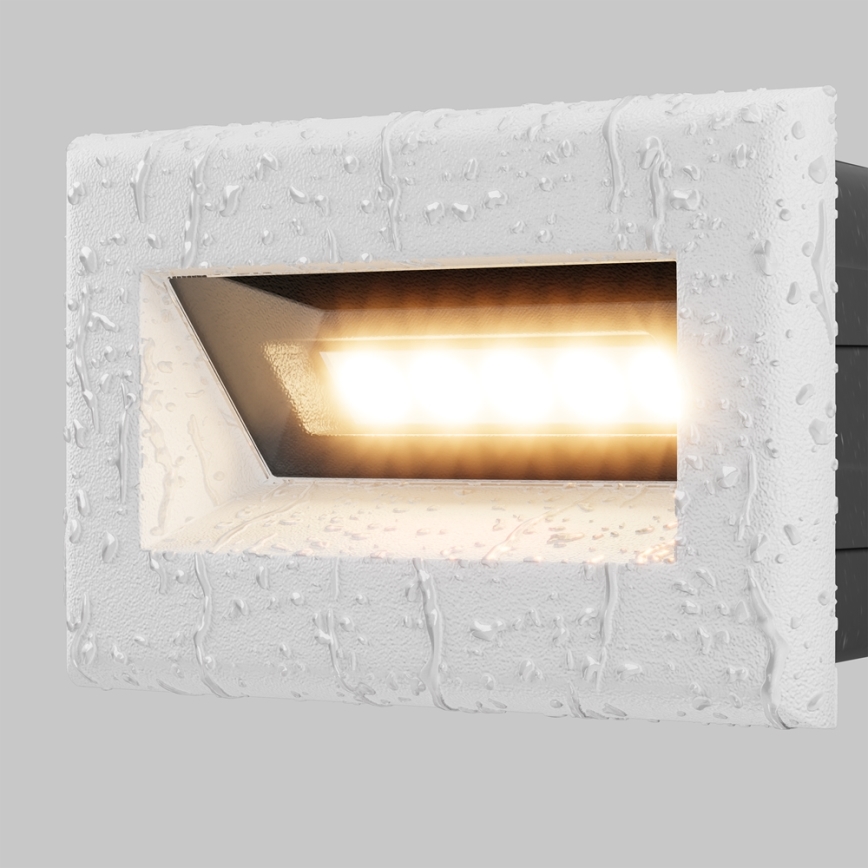 Maytoni O045SL-L3W3K - LED Iebūvējams āra lampa BOSCA LED/3W/230V 3000K IP65 balta