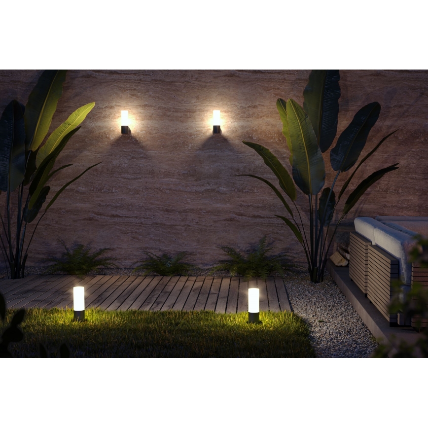 Maytoni O418FL-01B - Āra lampa WILLIS 1xE27/60W/230V 30 cm IP54 melna