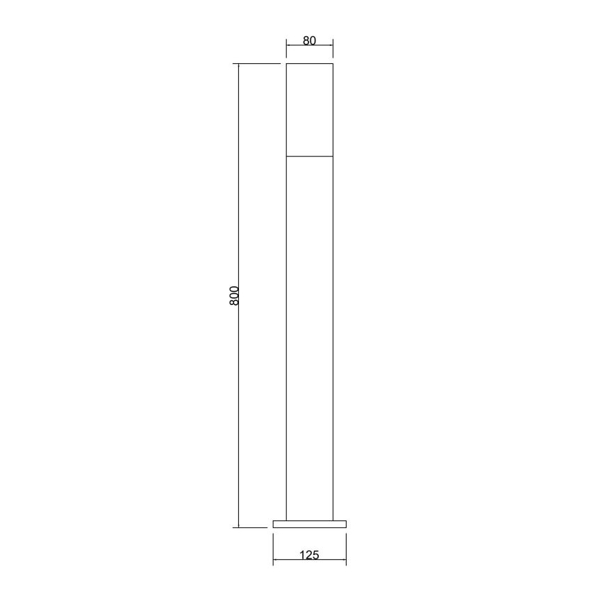 Maytoni O418FL-01GR1 - Āra lampa WILLIS 1xE27/60W/230V 80 cm IP54 antracīta