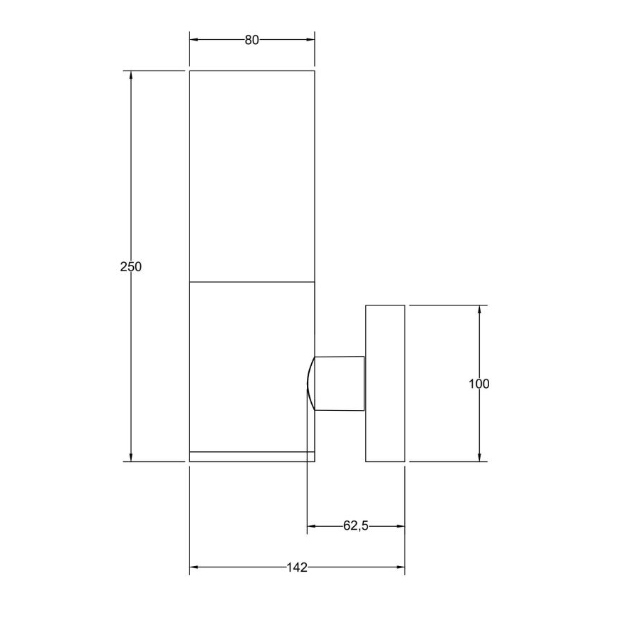 Maytoni O418WL-01B - Āra sienas lampa WILLIS 1xE27/60W/230V IP54 melna