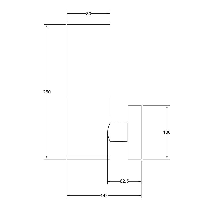 Maytoni O418WL-01GR - Āra sienas lampa WILLIS 1xE27/60W/230V IP54 antracīta