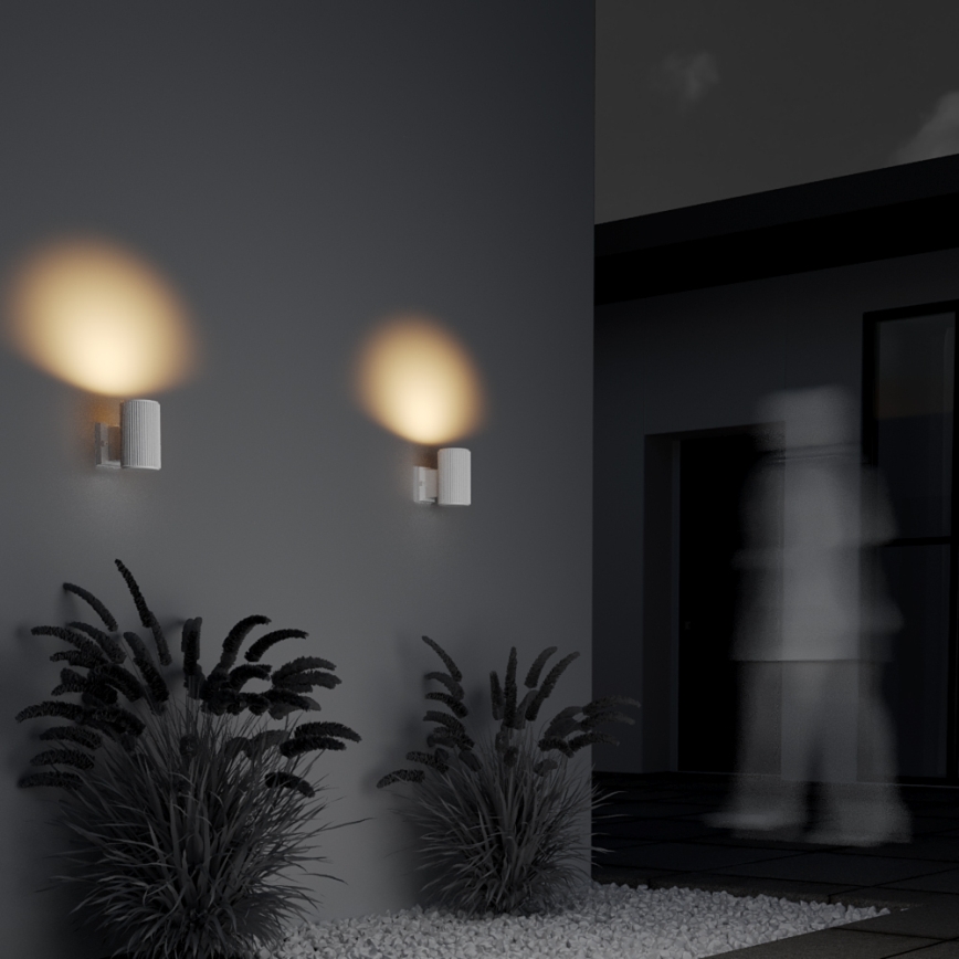 Maytoni O419WL-01W - Āra sienas gaismeklis RANDO 1xE27/60W/230V IP54 balts