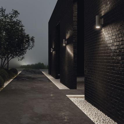 Maytoni O574WL-02GR - Āra sienas lampa BOWERY 2xGU10/50W/230V IP54 antracīta