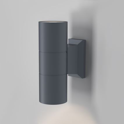 Maytoni O574WL-02GR - Āra sienas lampa BOWERY 2xGU10/50W/230V IP54 antracīta