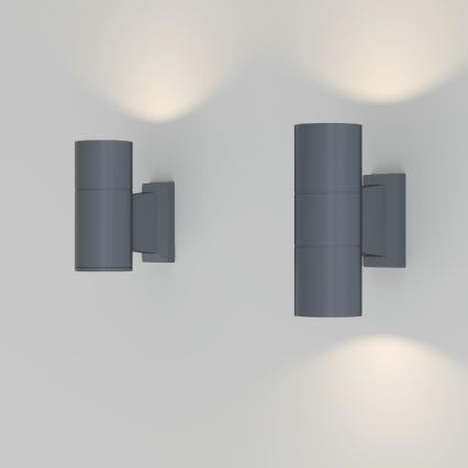 Maytoni O574WL-02GR - Āra sienas lampa BOWERY 2xGU10/50W/230V IP54 antracīta