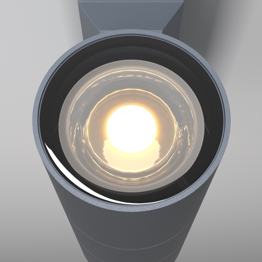 Maytoni O574WL-02GR - Āra sienas lampa BOWERY 2xGU10/50W/230V IP54 antracīta
