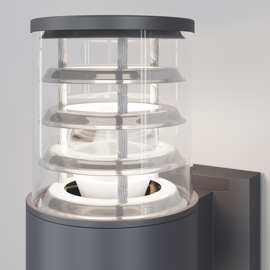Maytoni O576WL-02GR - Āra sienas lampa BRONX 2xE27/60W/230V IP54 antracīta