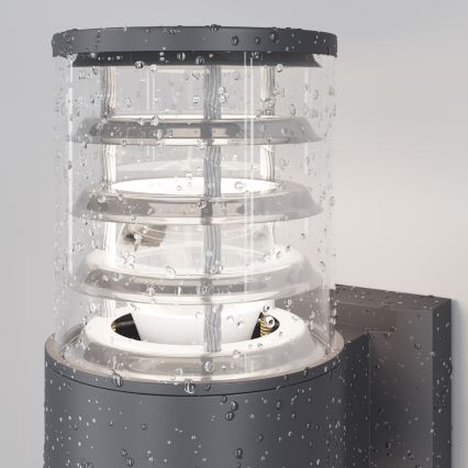 Maytoni O576WL-02GR - Āra sienas lampa BRONX 2xE27/60W/230V IP54 antracīta