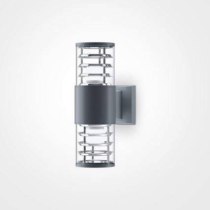 Maytoni O576WL-02GR - Āra sienas lampa BRONX 2xE27/60W/230V IP54 antracīta