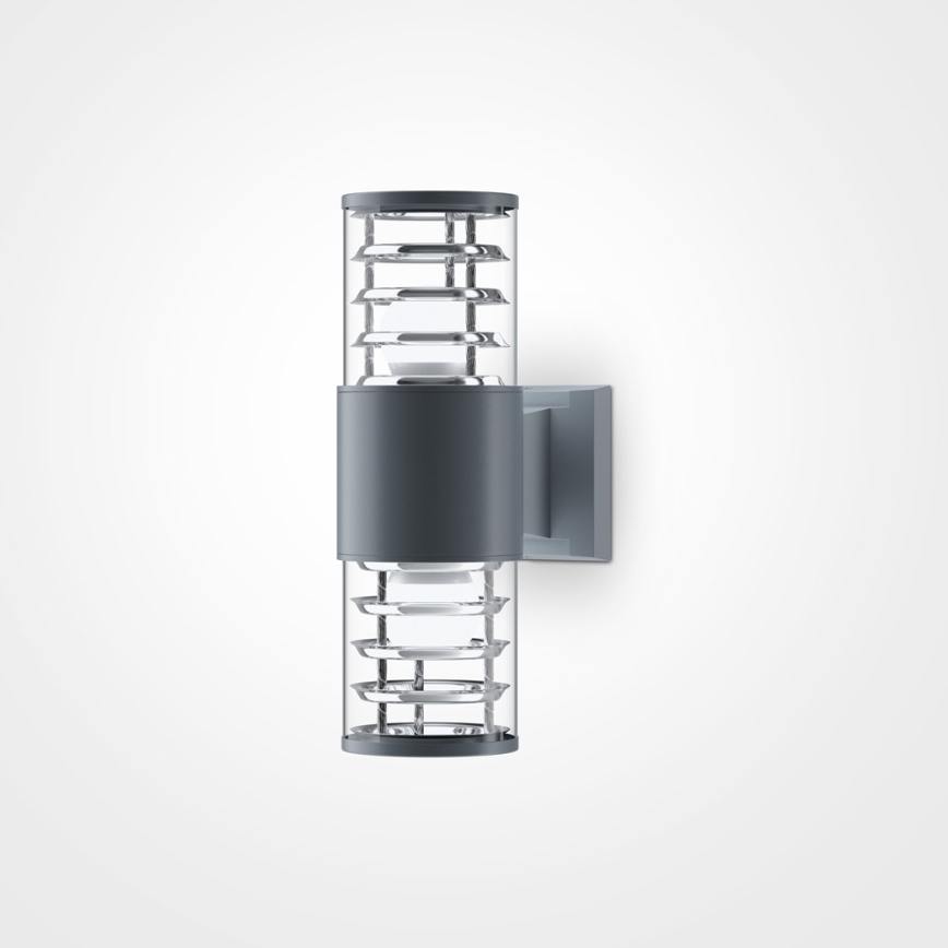 Maytoni O576WL-02GR - Āra sienas lampa BRONX 2xE27/60W/230V IP54 antracīta