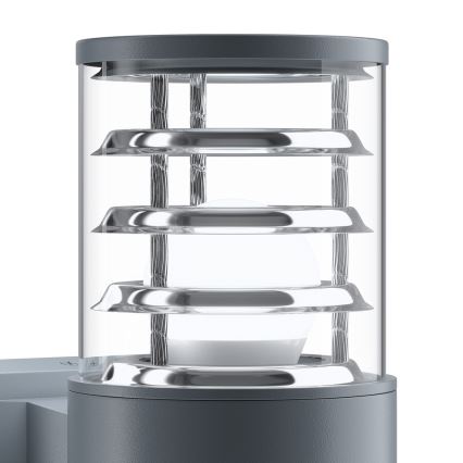Maytoni O576WL-02GR - Āra sienas lampa BRONX 2xE27/60W/230V IP54 antracīta