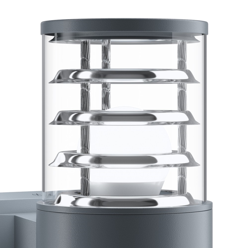 Maytoni O576WL-02GR - Āra sienas lampa BRONX 2xE27/60W/230V IP54 antracīta