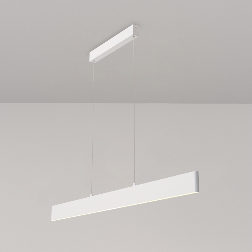Maytoni P010PL-L30W4K - LED Lustra ar auklu STEP LED/30W/230V 4000K 118,5 cm balta