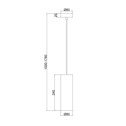 Maytoni P011PL-01G - Lustra ar auklu GIOIA 1xE14/40W/230V zelta