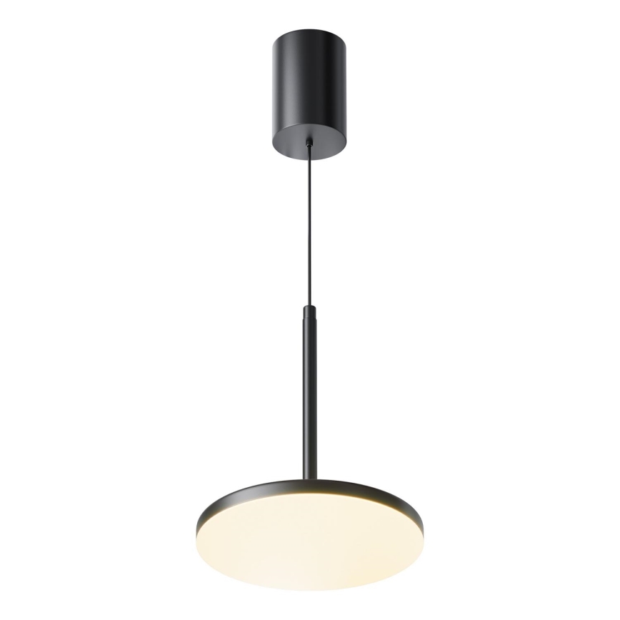Maytoni P076PL-L12W3K-B - LED Lustra ar auklu PLATO LED/12W/230V 3000K melna